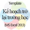 Danh sách kiểm tra trở lại trường học